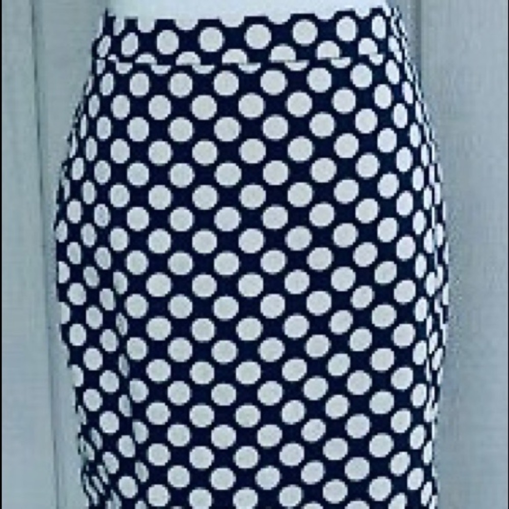 J. Crew Polka Dot Pencil Skirt - Picture 4 of 4